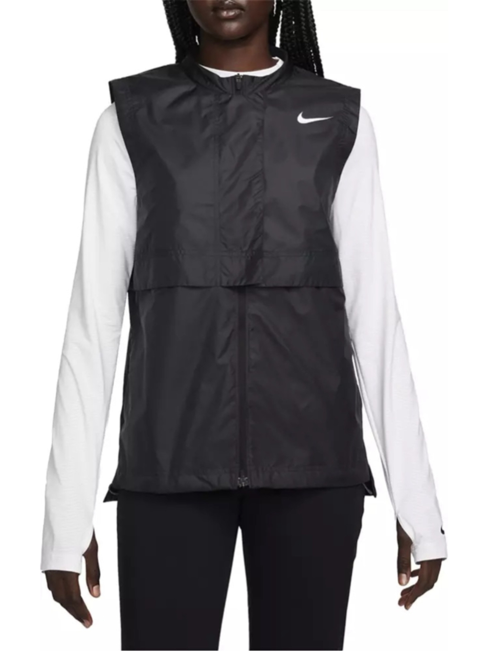 Women's Nike Golf Vest Size M Black water repellent